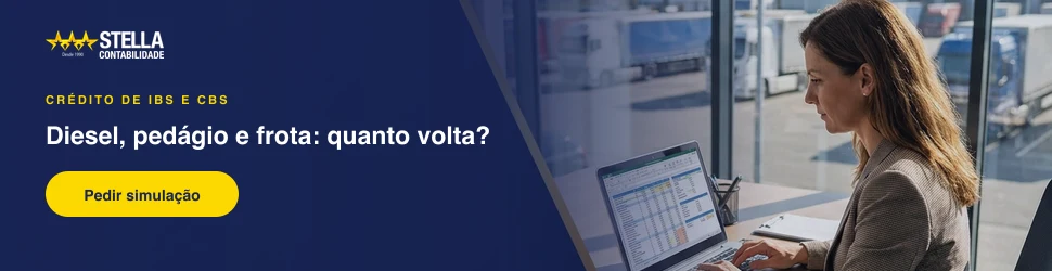 Simulação do crédito de IBS e CBS da frota com a Contabilidade Stella